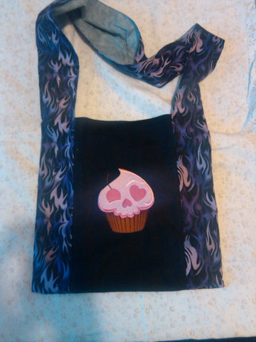 Black & Pink Evil Cupcake