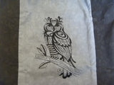 Black and Gray Owl Shoulder Bag