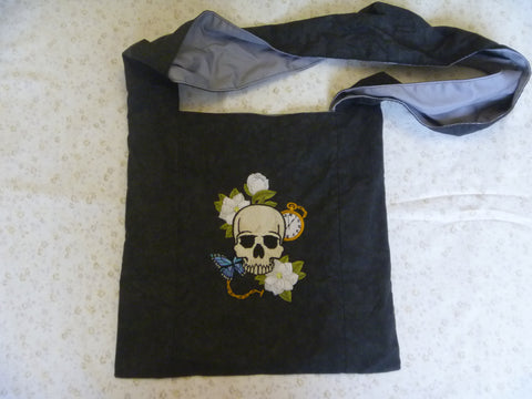 Skull and Flower Bag Design