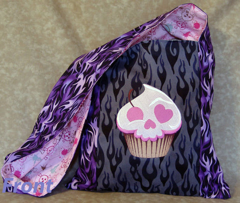 Purple Flame Evil Cupcake